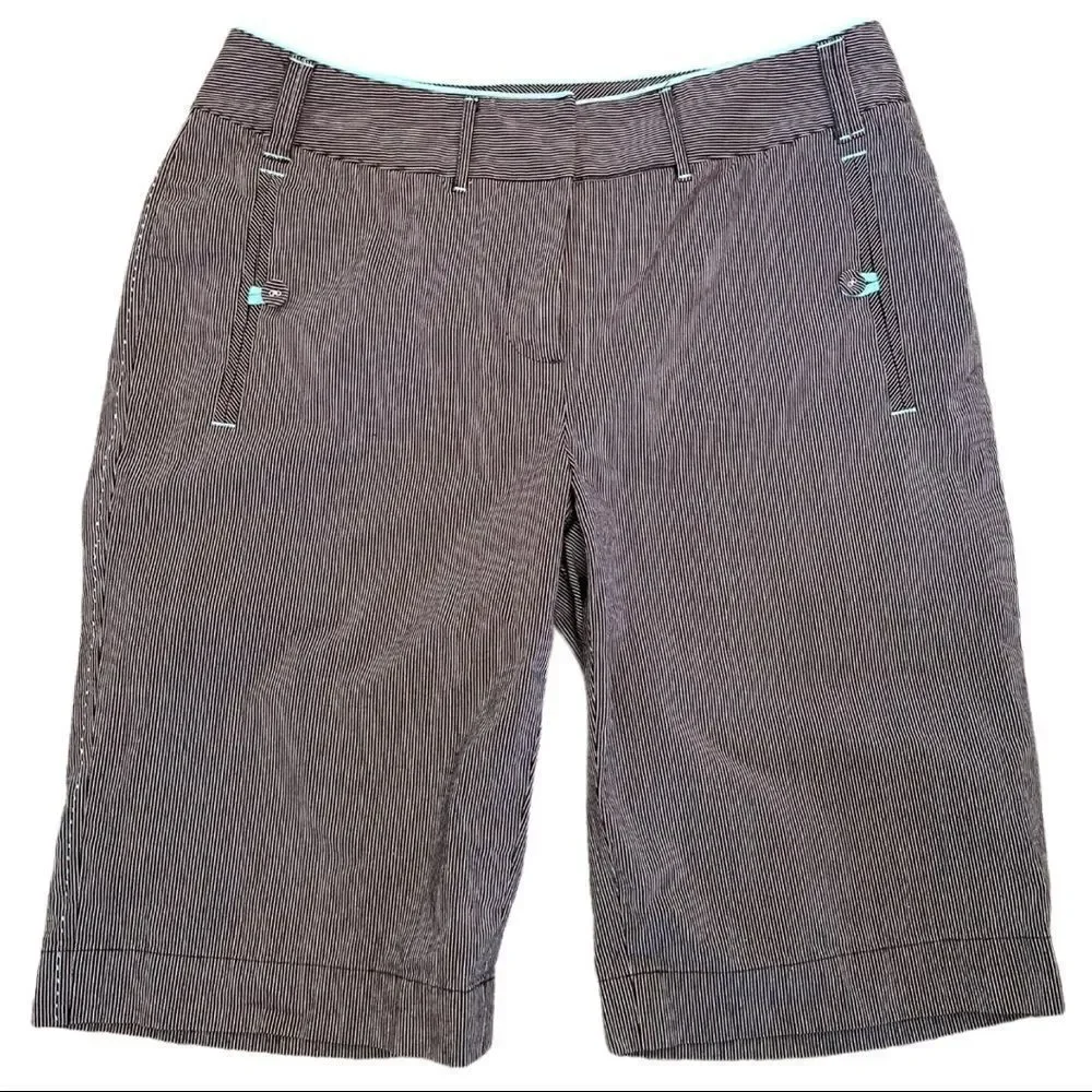 Cutter & Buck Annika Striped Golf Shorts Sz 8
